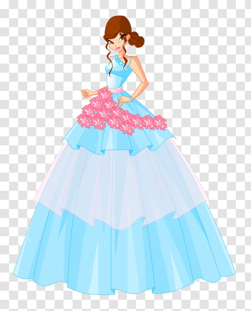 Dress Ball Gown Clothing Skirt - Figurine Transparent PNG