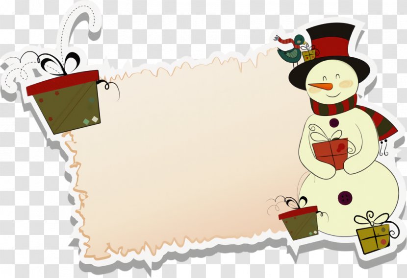 Christmas Snowman - Cartoon Transparent PNG