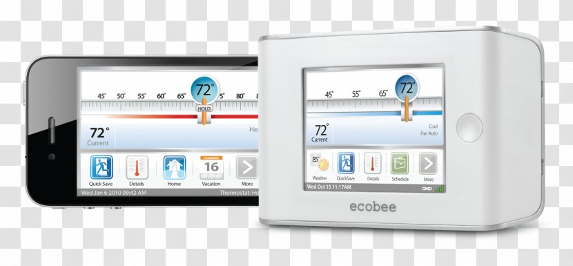 Smart Thermostat Wiring Diagram Ecobee Ecobee3 EB-EMS-02 - Portable Media Player - Multimedia Transparent PNG
