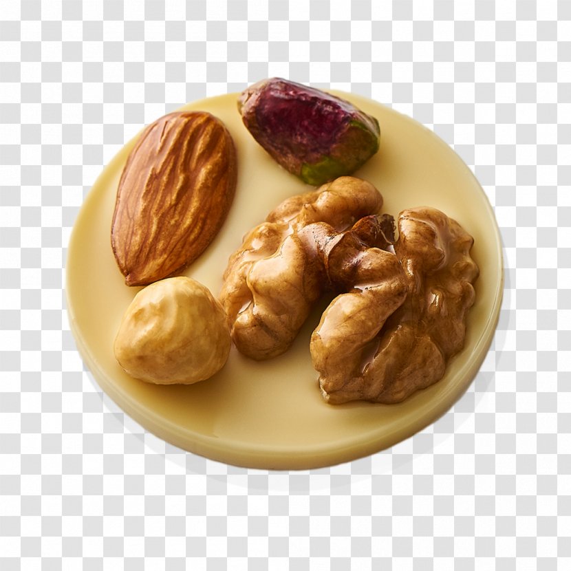 Nut White Chocolate Milk Praline Mendiant - Watercolor Transparent PNG