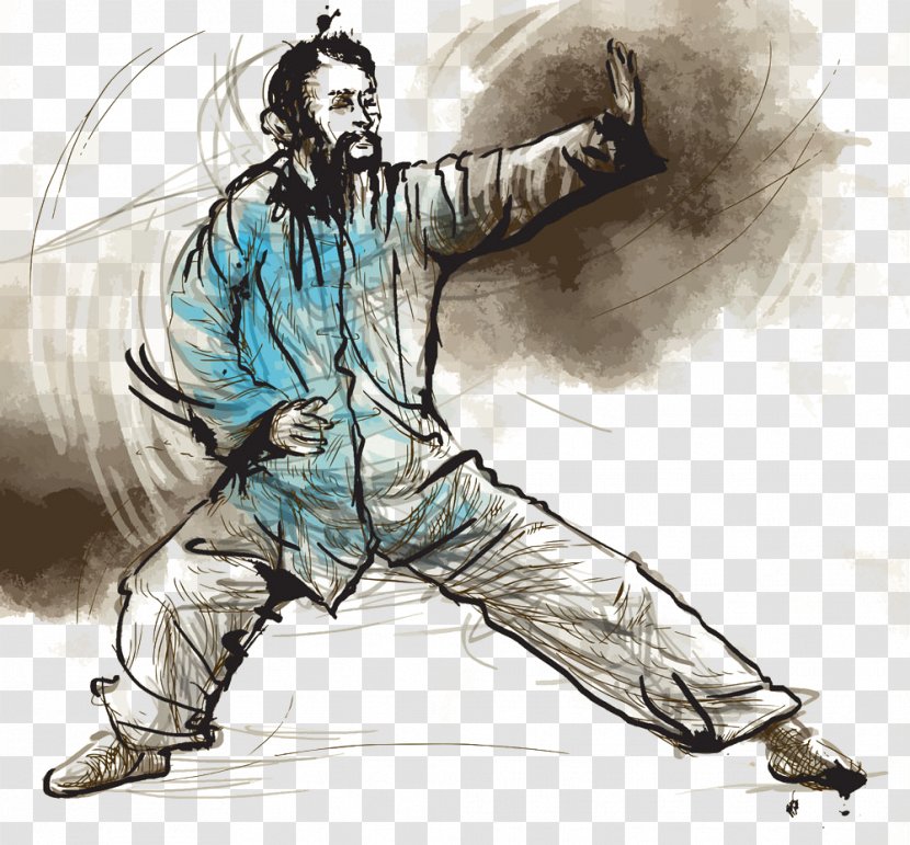 Tai Chi Chinese Martial Arts Qi - Wushu - Boxing Man Transparent PNG