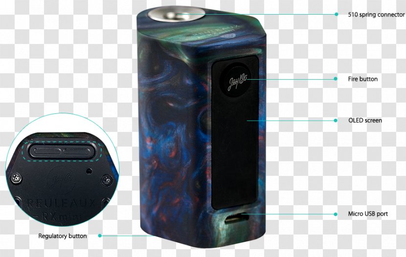Resin Electronic Cigarette Wismec USA Cuboid Box - Device - Eid Lamp Transparent PNG