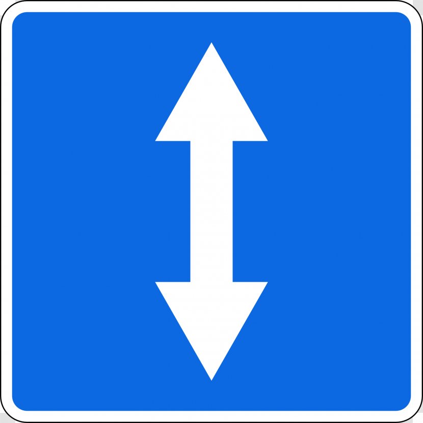 Two-way Street Road One-way Traffic - Signage - Sign Transparent PNG