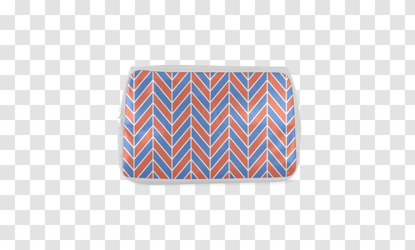 Rectangle - Blue - Herringbone Pattern Transparent PNG