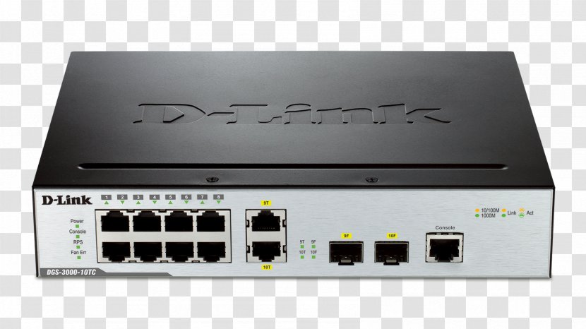 Network Switch Ethernet Hub Gigabit Port Power Over - Dlink - Technology Transparent PNG