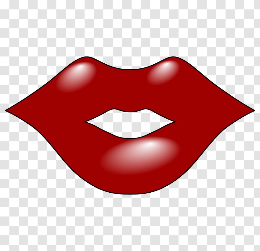 Lip Mouth Cartoon Clip Art - Tree - Big Red Lips Transparent PNG