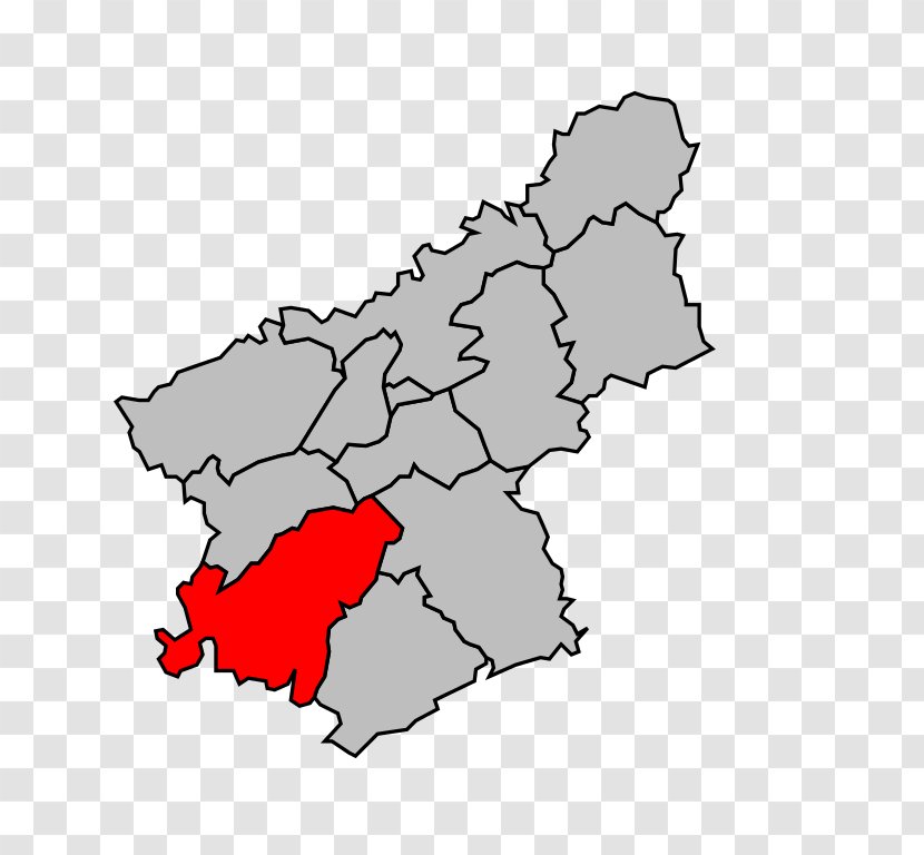 Canton Of Quingey Besançon Wikipedia Regions France - Red - Cuatro Cantones Transparent PNG