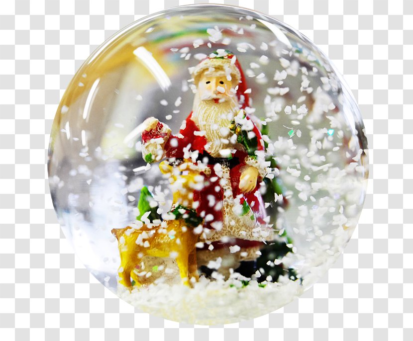 Santa Claus Snow Globes Christmas - Ornament Transparent PNG
