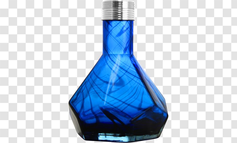 Radix Glass Bottle Cobalt Blue Hexadecimal Pharaohs Hookahs - Silhouette - SeaGlass Transparent PNG