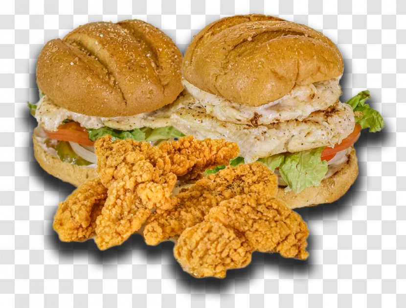 Slider Breakfast Sandwich Hamburger Chicken Buffalo Burger - Recipe - Fried Transparent PNG