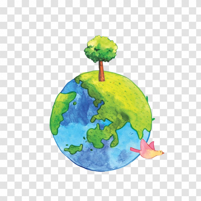 Earth Day Save The World - Globe - Child Art Planet Transparent PNG