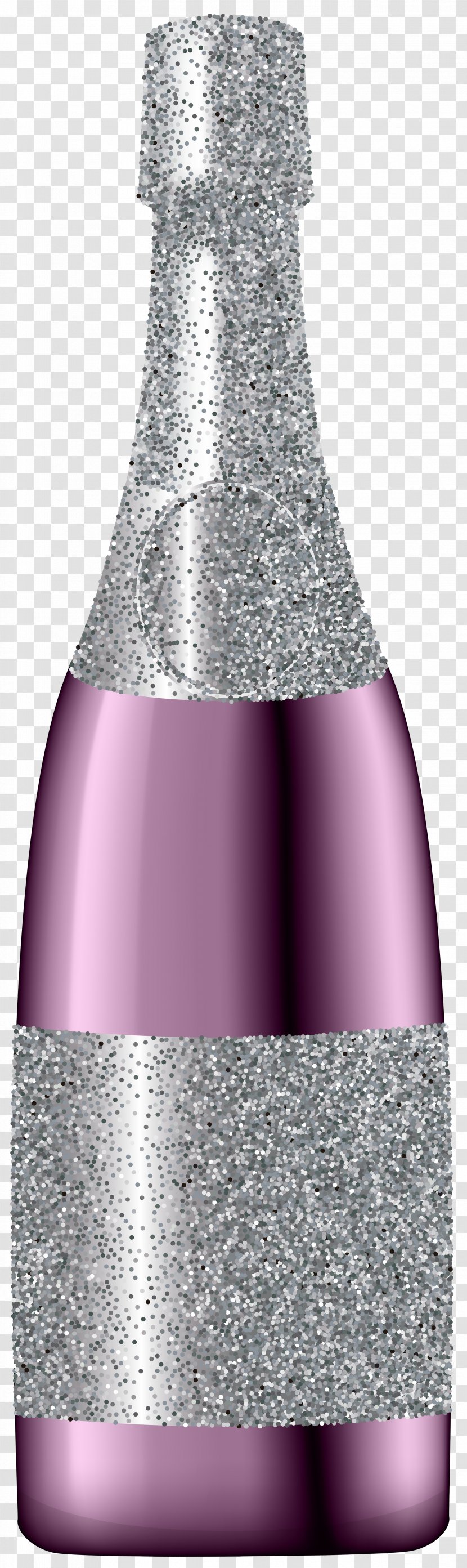 Red Wine Champagne Cocktail Clip Art - Glass Bottle - Glitter Pink Image Transparent PNG