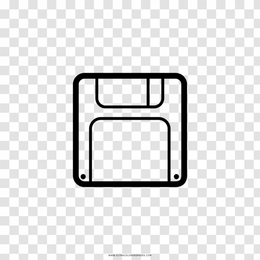 Coloring Book Drawing Floppy Disk - Symbol - Cor Transparent PNG