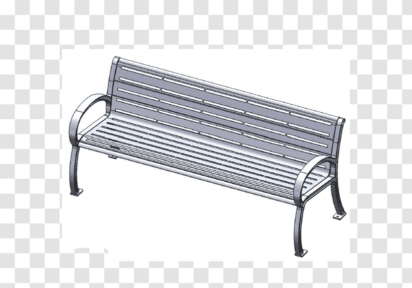 Line Steel Angle Bench - Furniture Transparent PNG