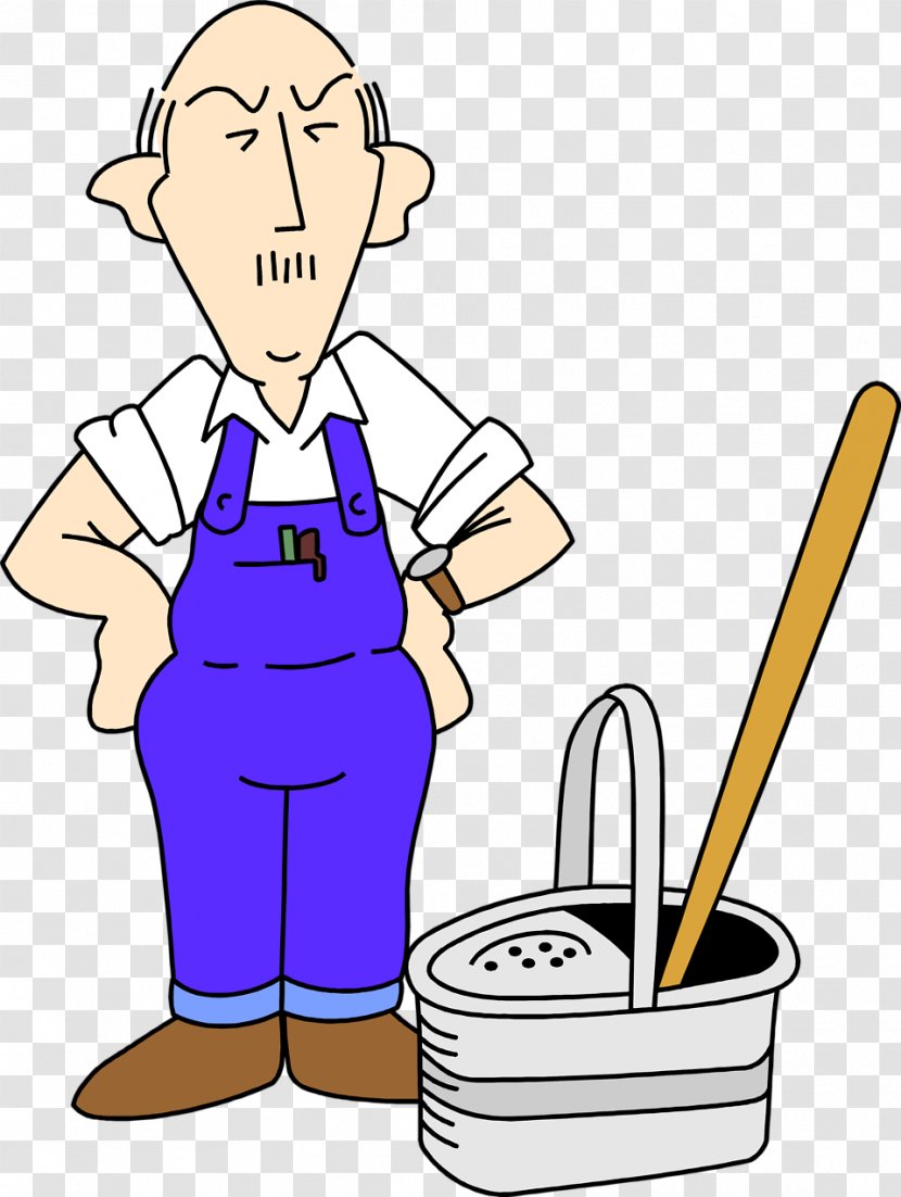 Janitor Cleaner Cleaning Clip Art - Thumb - Both Cliparts Transparent PNG
