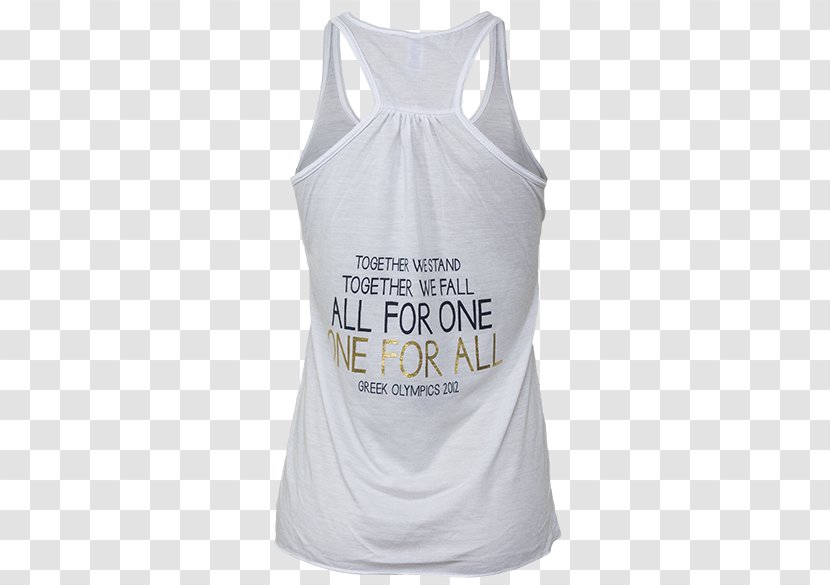 T-shirt Sleeveless Shirt Outerwear Font Transparent PNG