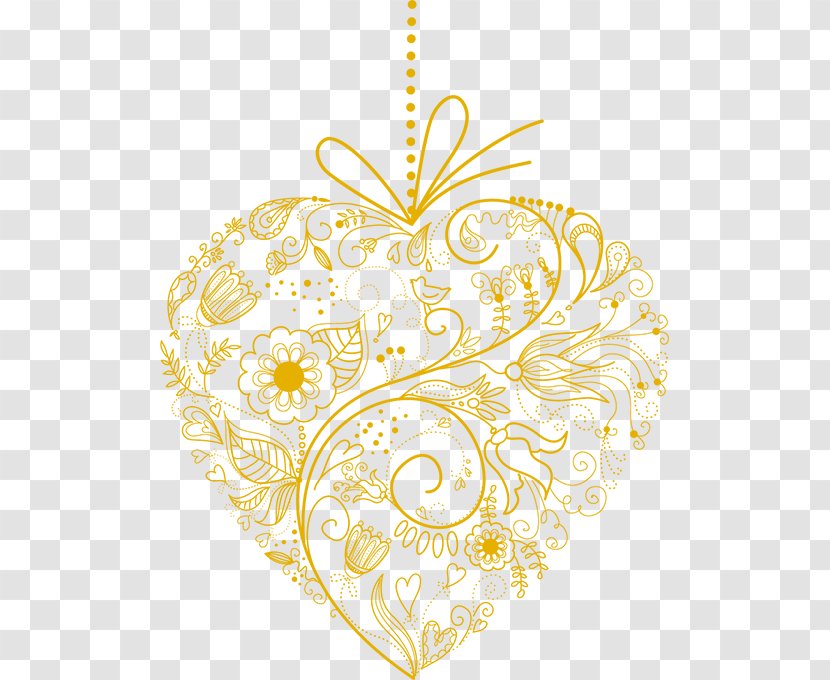 Drawing Embroidery Icon - Silhouette - Yellow Simple Flower Vintage Decorative Pattern Transparent PNG