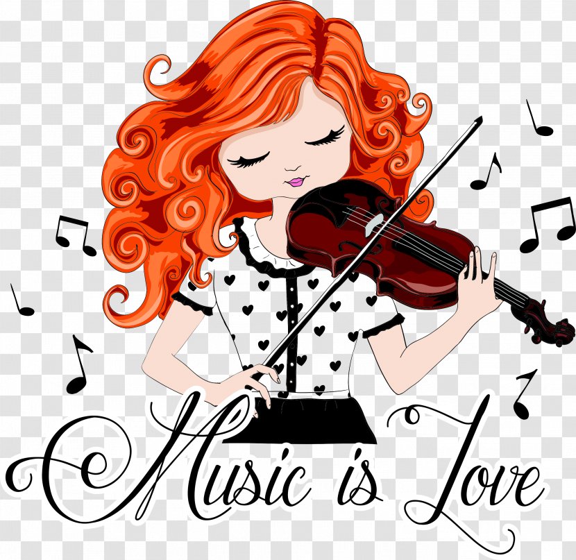 Violin Drawing Cello Illustration - Silhouette - Vector Cartoon Fashion Women Transparent PNG