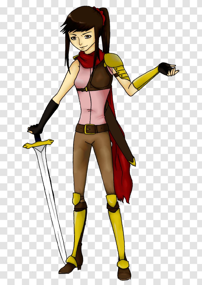 Cartoon Fiction Female Costume - Watercolor - Eszra Transparent PNG