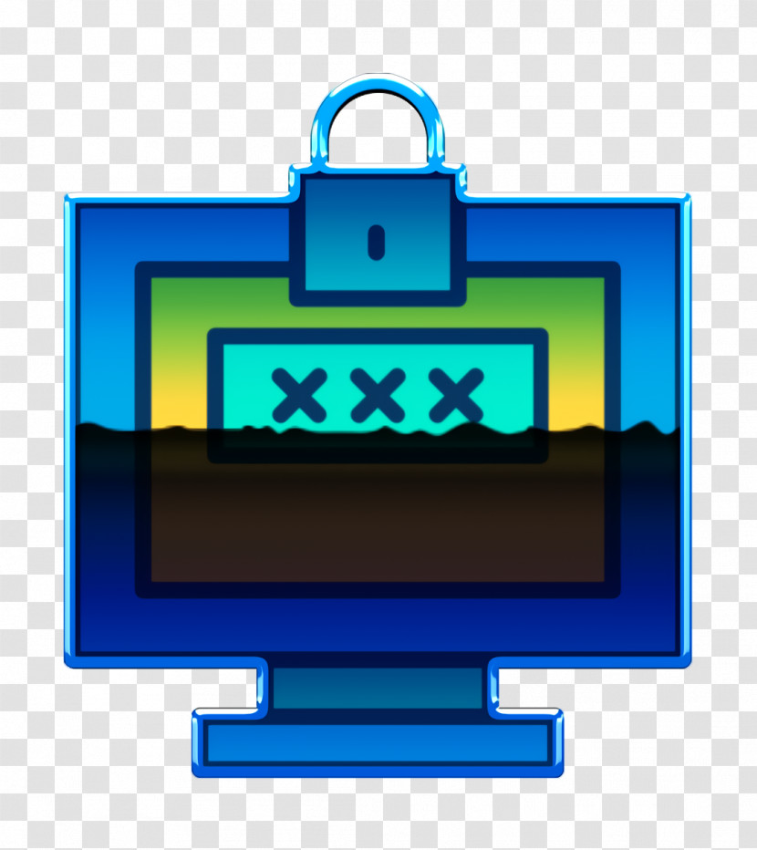 Login Icon Cyber Icon Password Icon Transparent PNG