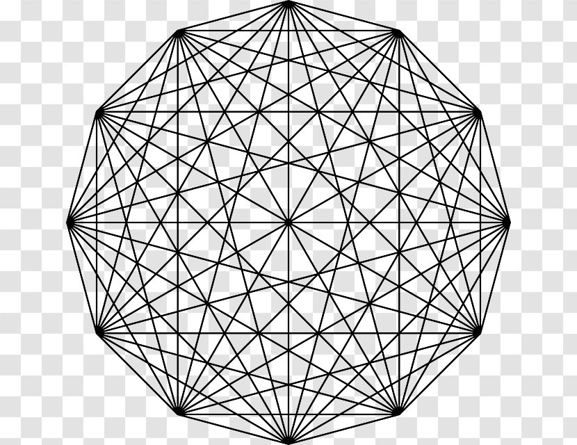 Complete Graph Simplex Hexagon Vertex - Round Triangle Transparent PNG