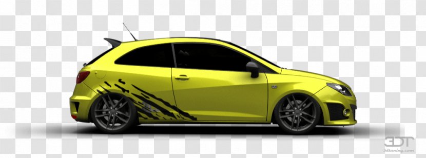 Mid-size Car Compact City Motor Vehicle - Yellow - SEAT Ibiza Transparent PNG