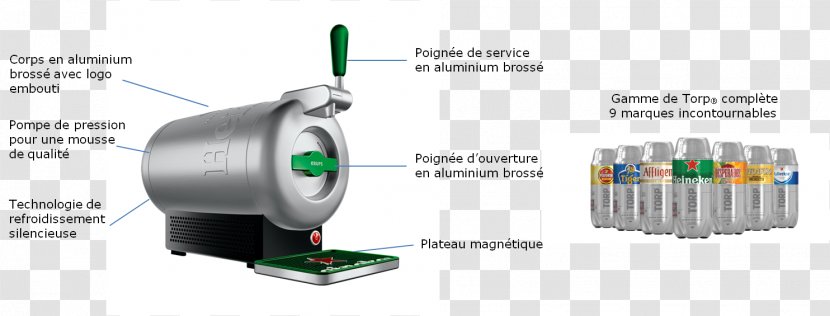 Draught Beer Tea Beverages BeerTender - Heineken Transparent PNG