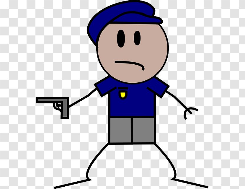 Police Officer Stick Figure Clip Art - Area Transparent PNG