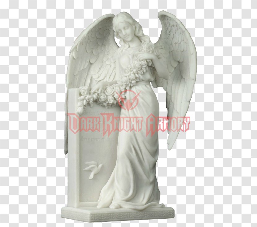 Statue Angel Of Grief Figurine Mourning Weeping - Stone Carving Transparent PNG