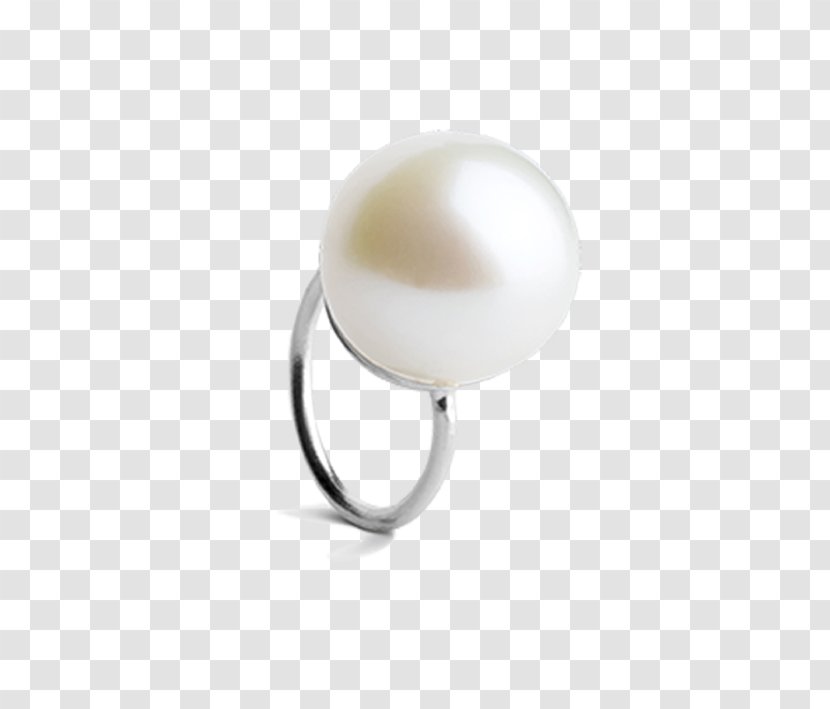 Pearl Material Body Jewellery Silver - Large Transparent PNG
