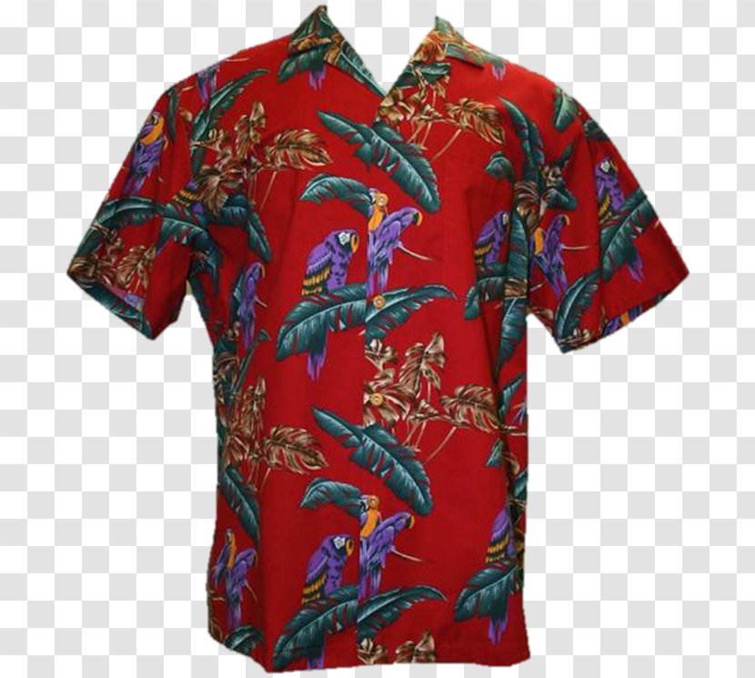 Hawaii T-shirt Sleeve Aloha Shirt - Button - Hawaiian Transparent PNG