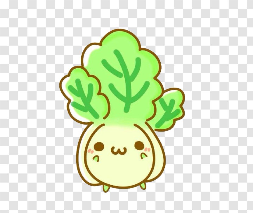 Napa Cabbage Chinese Cartoon - Leaf - Vector Transparent PNG