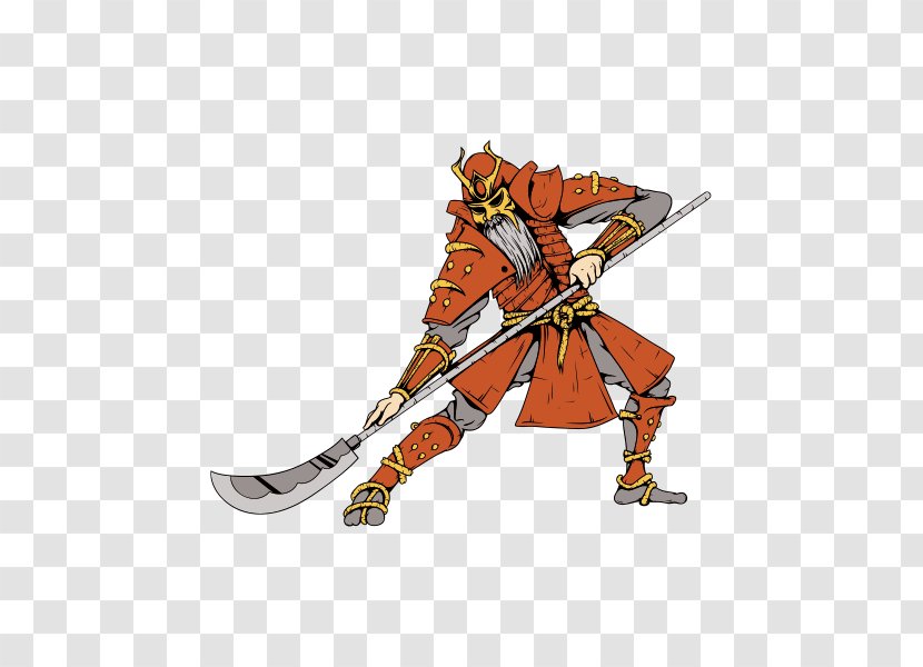 Japan Bushi Samurai Sticker - Weapon Transparent PNG