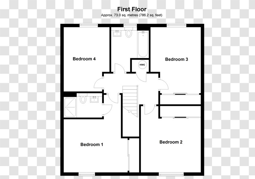 Floor Plan Open Apartment Storey - Singlefamily Detached Home Transparent PNG