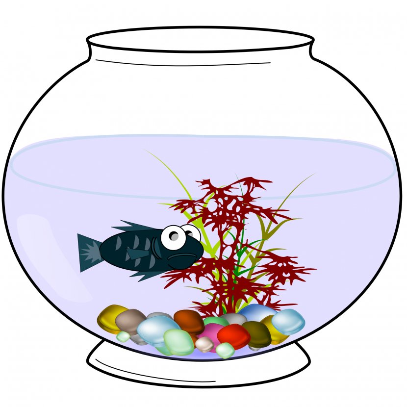Fish Bowl Clip Art - Flowerpot - Aquarium Transparent PNG