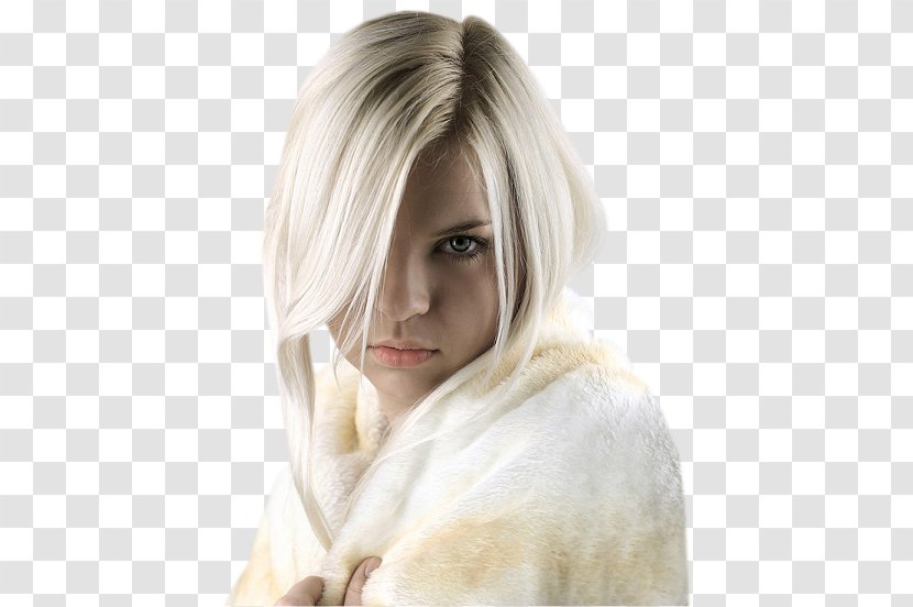 Blond Hair Coloring Long Wig - Hairstyle Transparent PNG