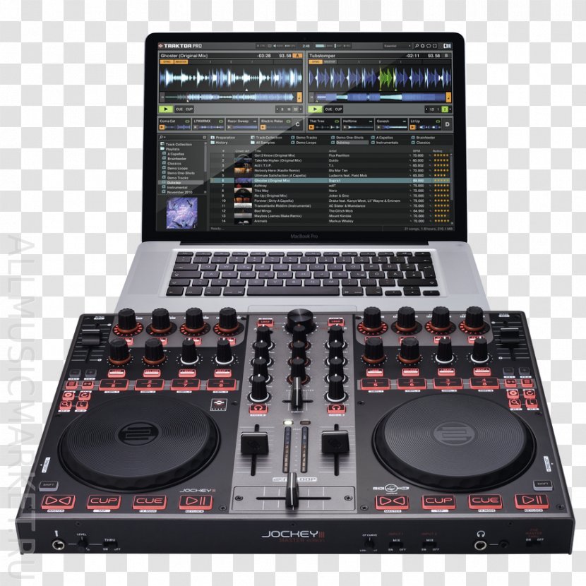 Audio Mixers Serato Research Disc Jockey DJ Controller Mixing - Flower - Silhouette Transparent PNG
