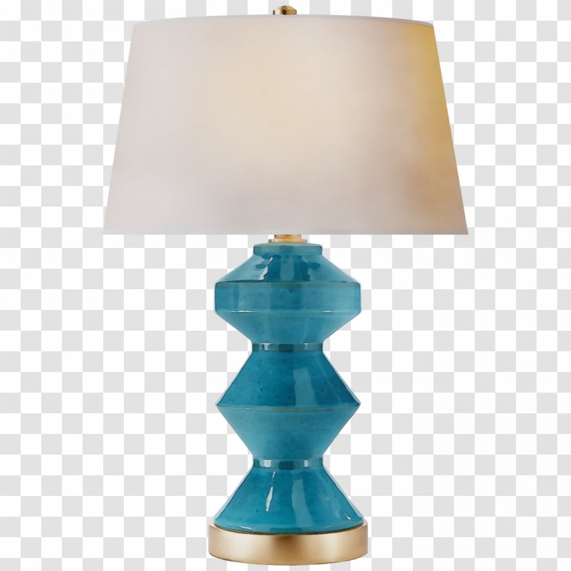 Lamp Light Fixture Blue Lighting Turquoise - Aqua Table Transparent PNG