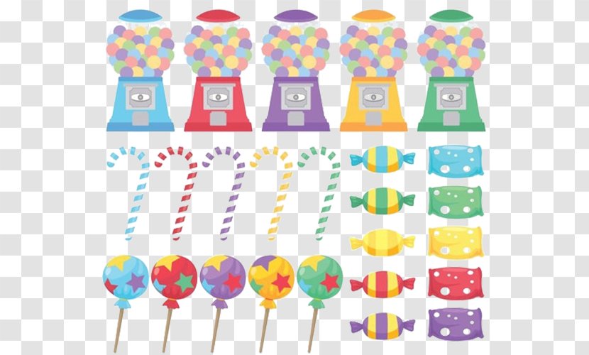 Lollipop Sweet Candy Shop Gumdrop Clip Art - Food - Color Machine Transparent PNG