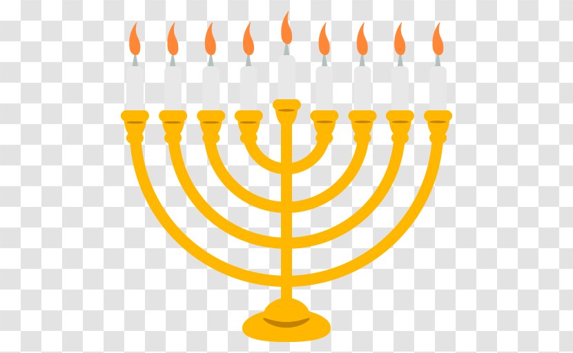 Celebration: Hanukkah Menorah Judaism - Candle Holder - Wheel Of Dharma Transparent PNG