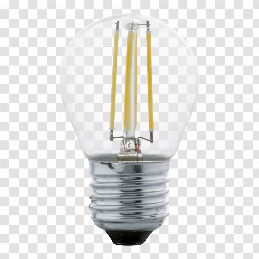 Incandescent Light Bulb Edison Screw LED Lamp - Electrical Filament Transparent PNG