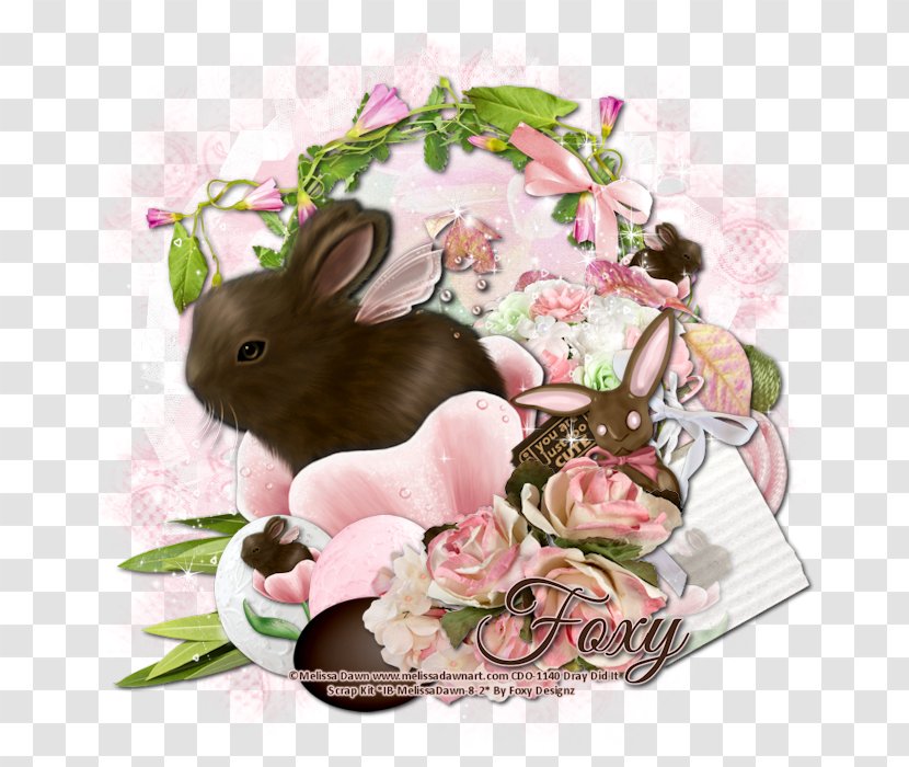 Artificial Flower Bouquet Domestic Rabbit Pseudanthium Transparent PNG