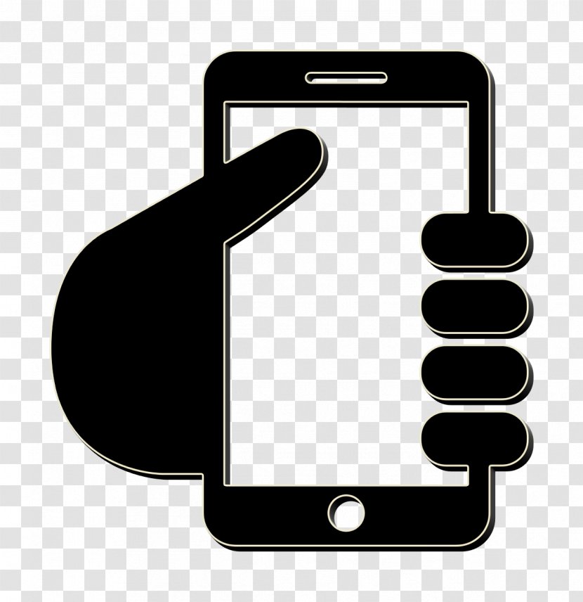 Tools And Utensils Icon Phone Icons Hand Graving Smartphone - Mobile - Communication Device Transparent PNG