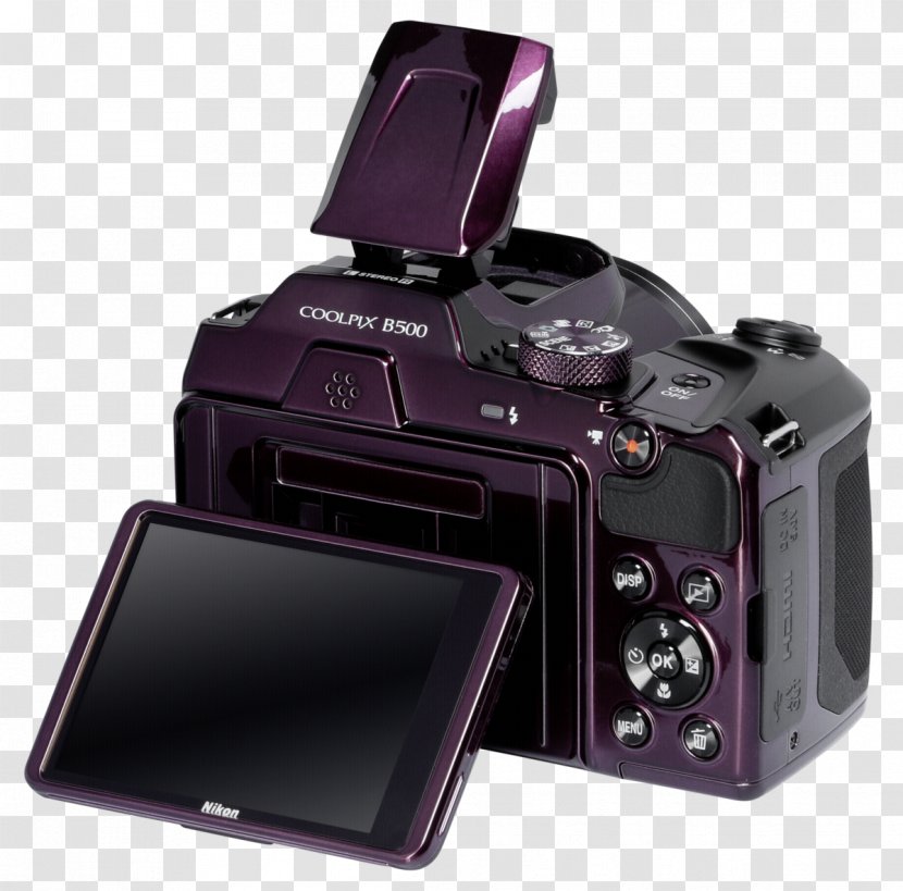 Digital SLR Camera Lens Mirrorless Interchangeable-lens - Nikon Coolpix B500 Transparent PNG