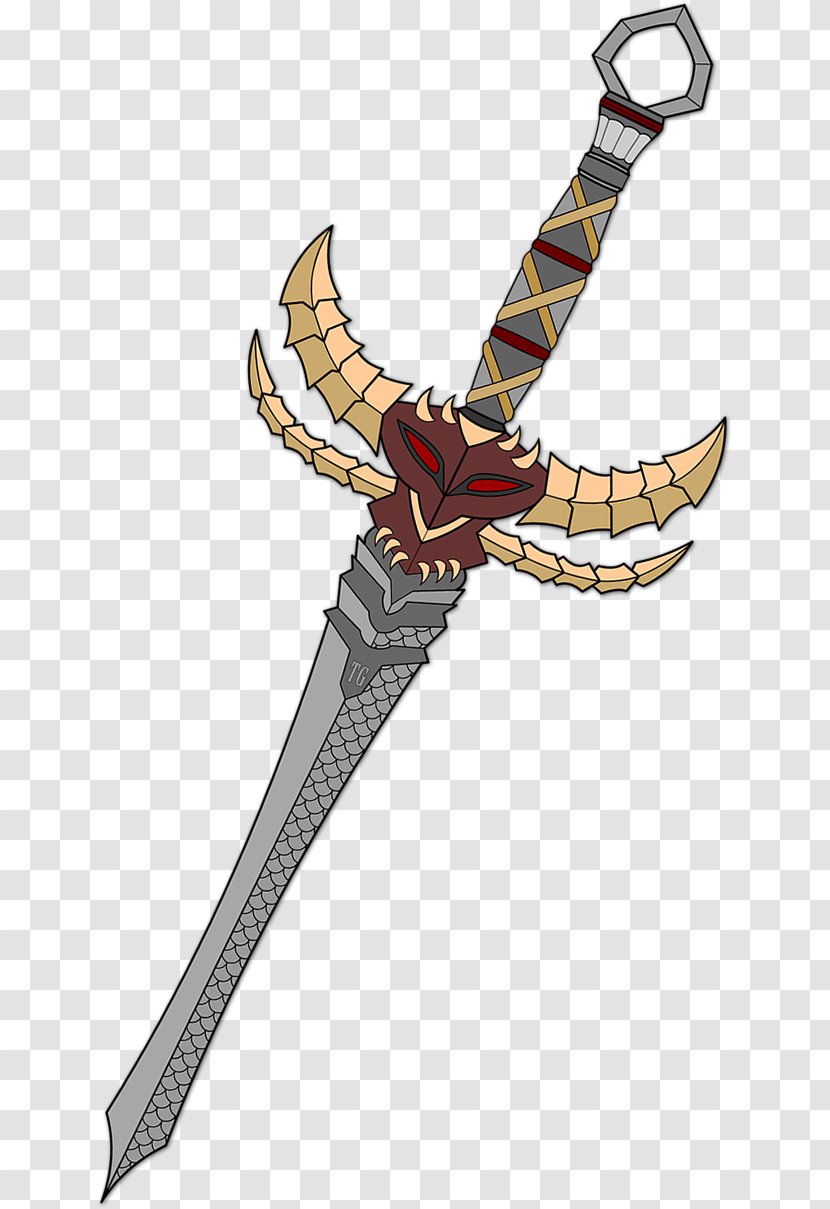 Sabre Dagger - Sword - DRAGON SWORD Transparent PNG
