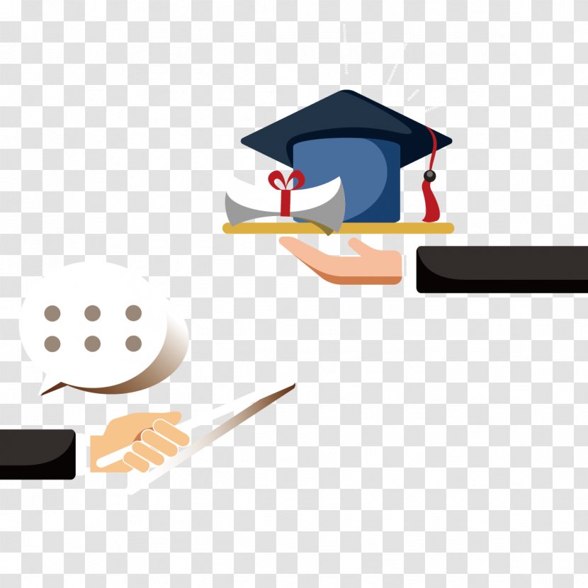 Doctorate Clip Art - Material - Vector Dr. Cap And Hand Transparent PNG