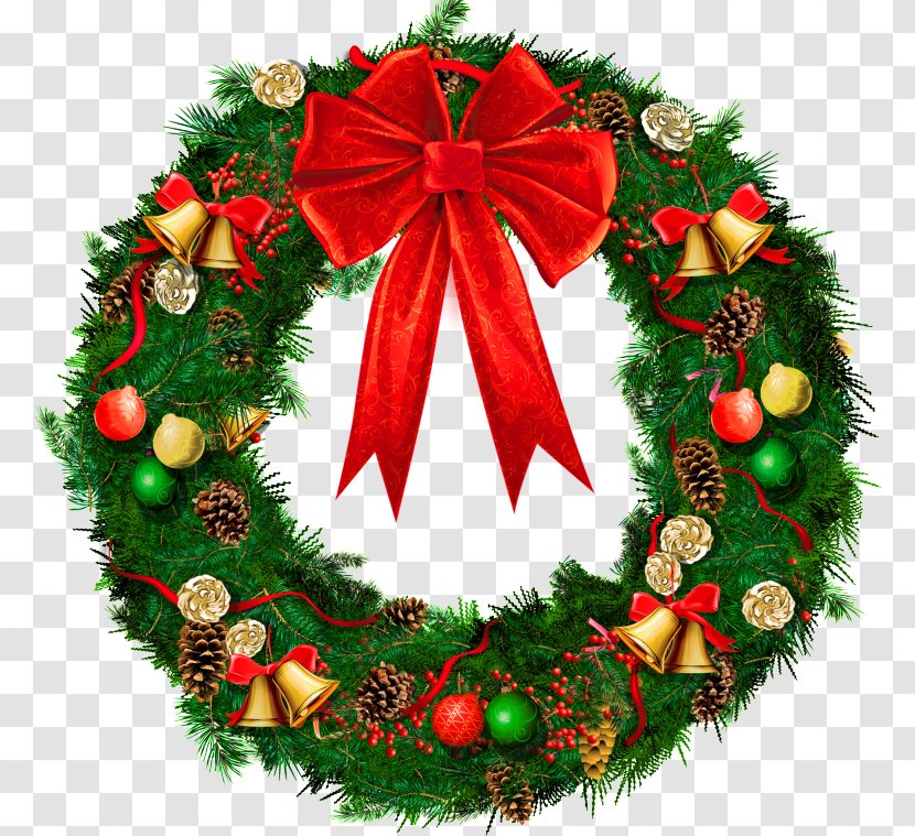 Christmas Wreaths Clip Art Day - Wreath Transparent PNG