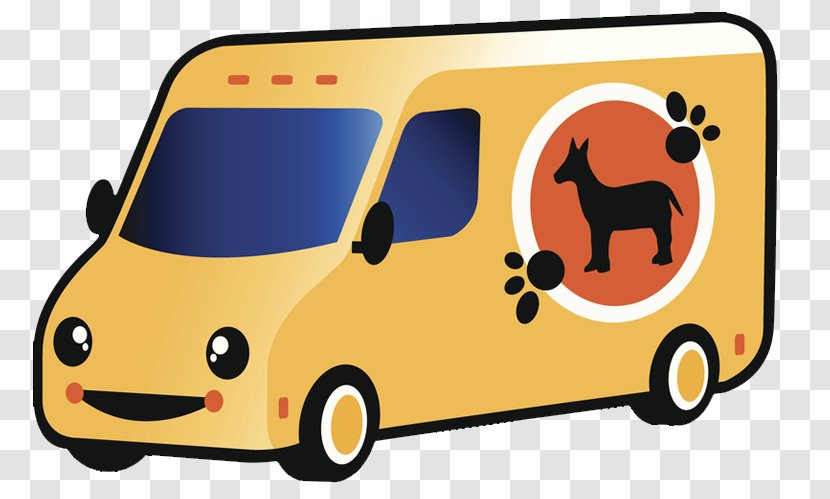 Vans Illustration - Yellow - Pet Car Transparent PNG