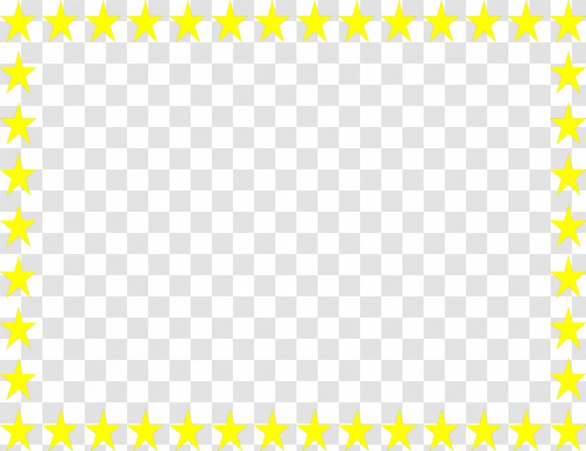 Yellow Area Pattern - Symmetry - Star Frame Cliparts Transparent PNG