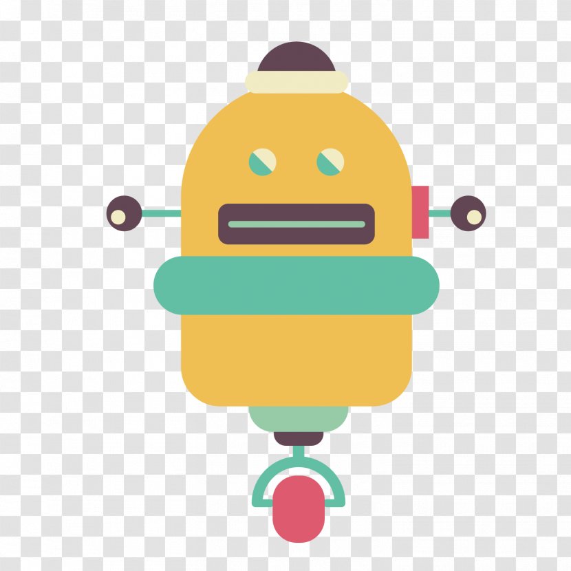 Robot Euclidean Vector Icon - Yellow Transparent PNG